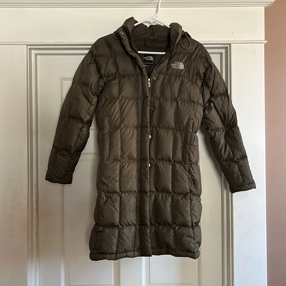 euc north face goose down parka